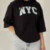 تیشرت NYC مدل جین‌دوزی کد 131