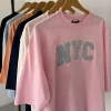 تیشرت NYC مدل جین‌دوزی کد 131